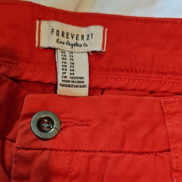 Forever 21 Vibrant Red High Waist Shorts - Picture 3 of 3